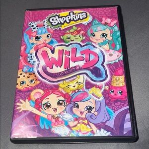 Shopkins Wild DVD with Pink and Purple Cover